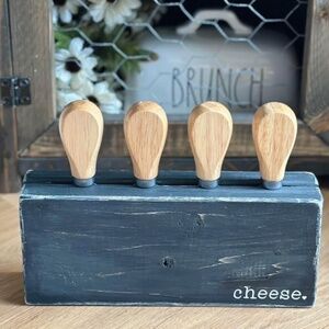 Farmhouse Cheese Knife Block Set